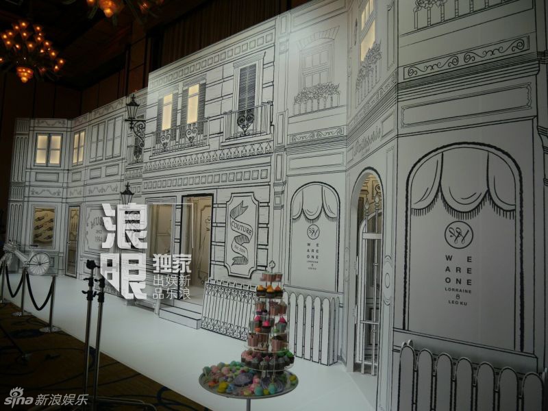 Bối cảnh lâu đài trong hôn lễ. Cổ Cự Cơ chia sẻ, anh và vợ quyết định không kêu gọi tài trợ khi tổ chức tiệc cưới.