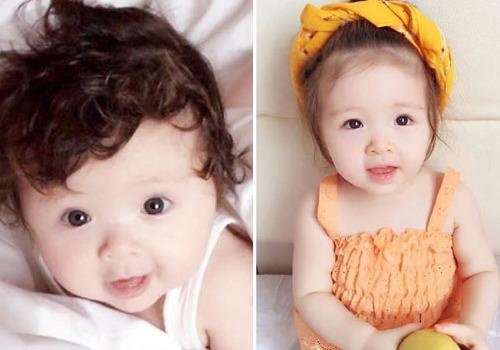 Cac be nha sao Viet ngay be va hien tai hinh anh