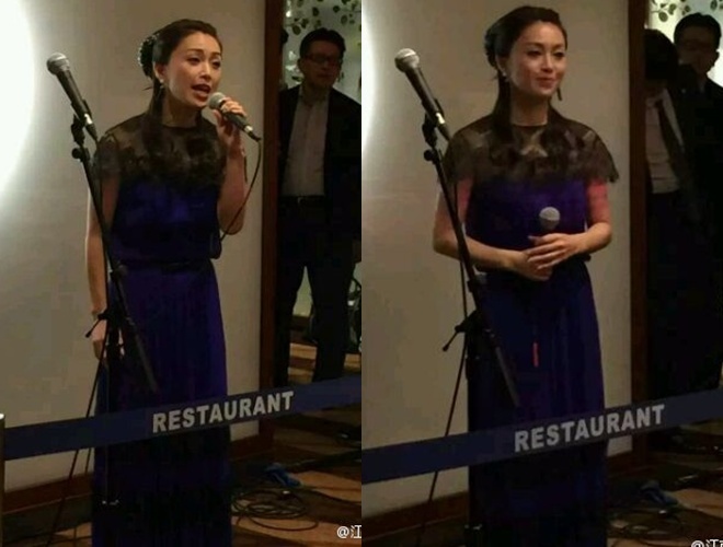 Hình ảnh mới khi Noriko Sakai diễn trên tàu kiếm tiền.