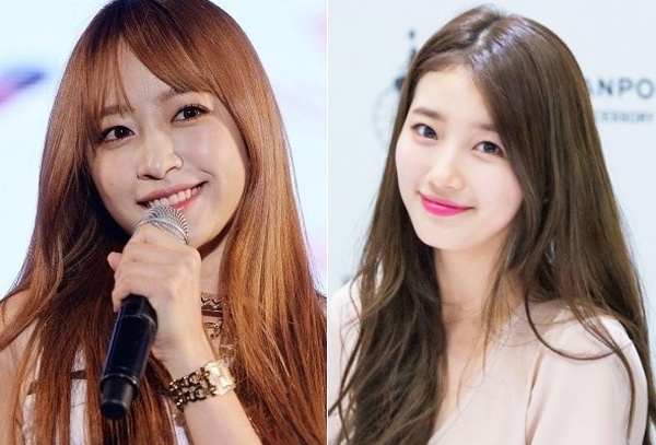 Hani từng bị bắt gặp tìm mua son do Suzy quảng cáo.