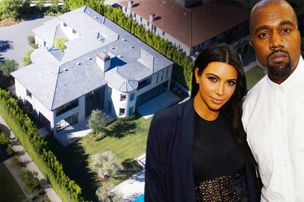 Vo chong Kim Kardashian ban biet thu bo khong hinh anh