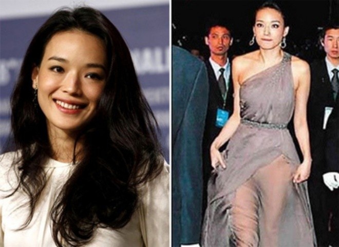 Thư Kỳ bị cáo buộc mặc váy như không với bộ váy xuyên thấu này. Sau đó, người đẹp lên tiếng phản hồi cho biết đây chỉ là sự cố vô tình.