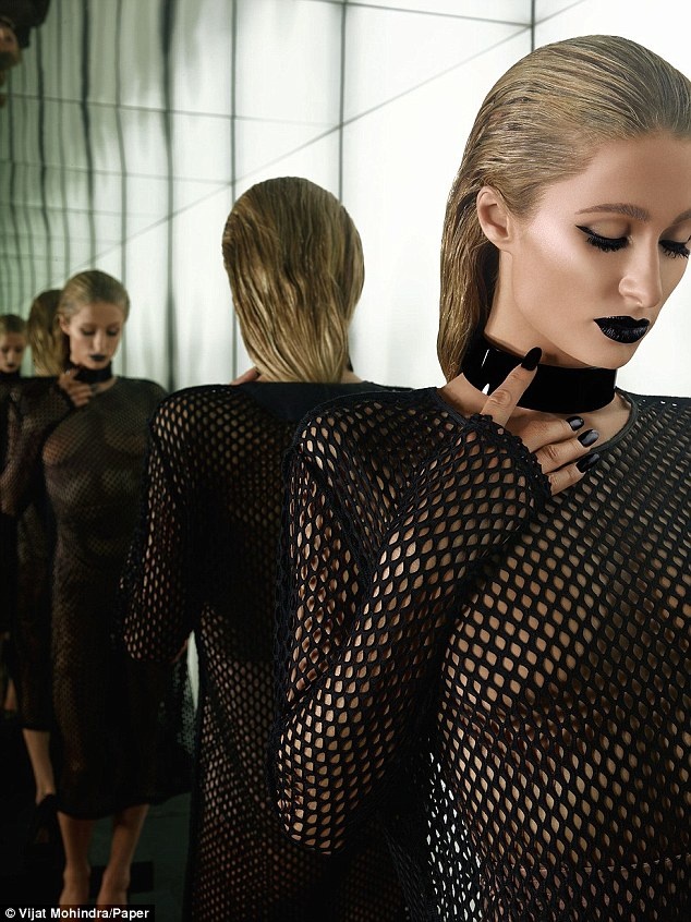 Trong bài phỏng vấn, người đẹp tiết lộ bên trong hình ảnh năng động, cô là người nhút nhát. Paris từng là đề tài của những trang tin lá cải trong một thời gian dài, cô chia sẻ: “Có quá nhiều câu chuyện quái đản bịa đặt về tôi, ghê rợn nhất là khi họ nói rằng tôi từng hẹn hò Michael Jackson”. Ông hoàng nhạc pop sinh thời là người khá thân thiết với gia đình Paris, cô coi Michael Jackson như một người chú người cha. 