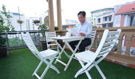 Tham nha rieng 26 m2 cua Quang Teo o Ha Noi hinh anh