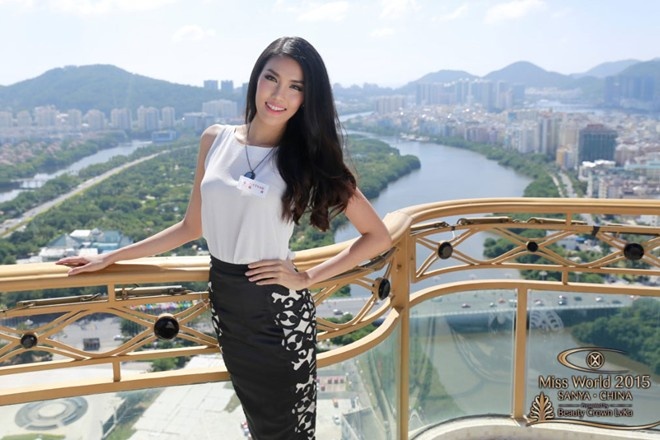 Tran Ngoc Lan Khue tiet lo Hoa hau The gioi 2014 sap ket hon hinh anh