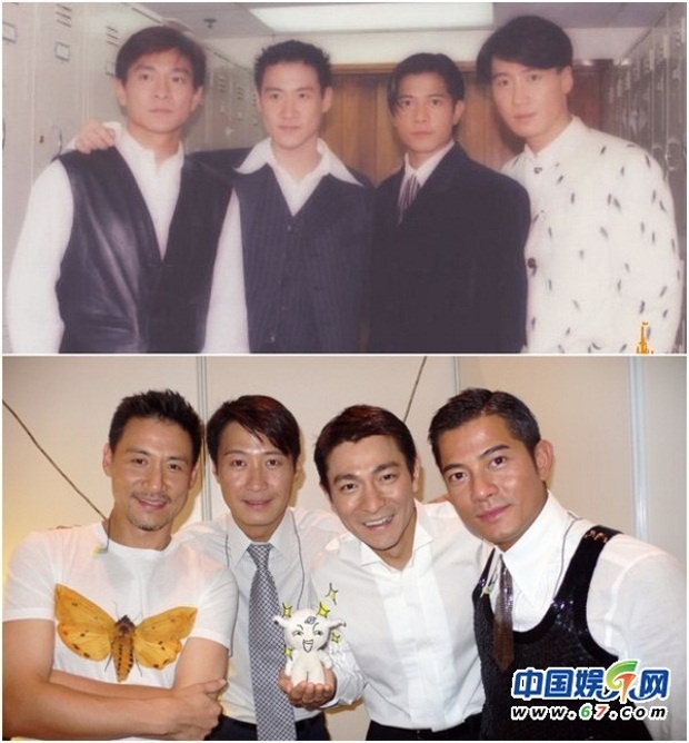 Tứ đại Thiên vương năm xưa và lần gần đây nhất sum họp 8 năm trước.