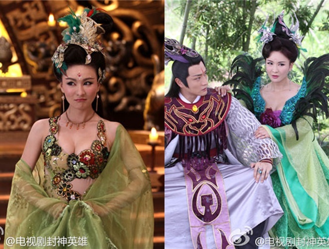 Tạo hình của dàn diễn viên nữ diêm dúa.