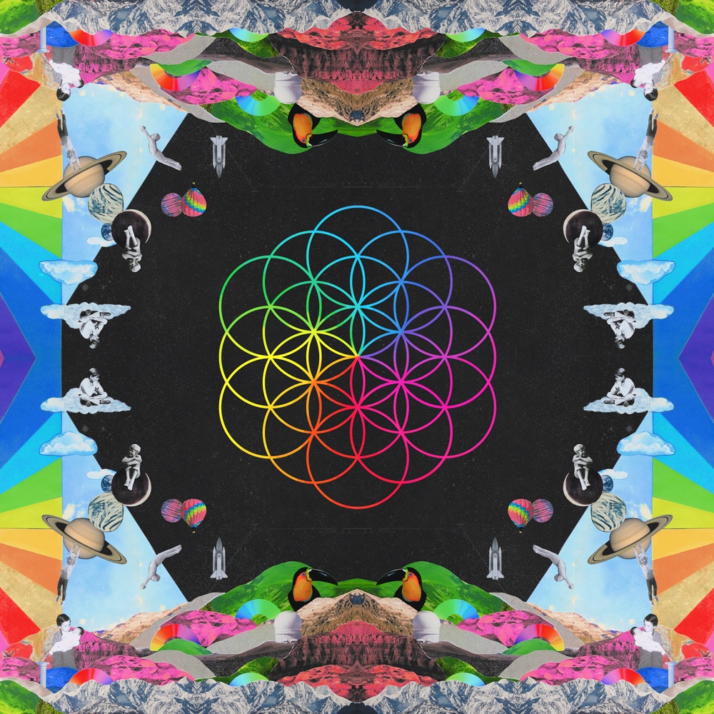 Bìa đĩa album A Head Full Of Dreams của Coldplay.