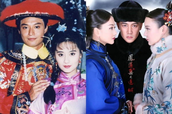 Cung tỏa Liên Thành (phải) đạo chép toàn bộ từ Mai hoa lạc (trái).