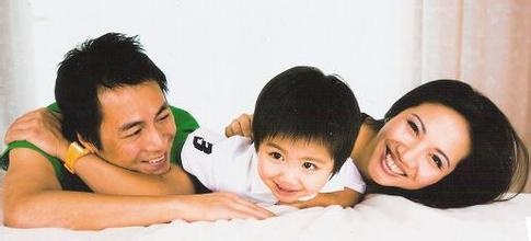 Gia đình nhỏ của Đặng Cảnh Huy.