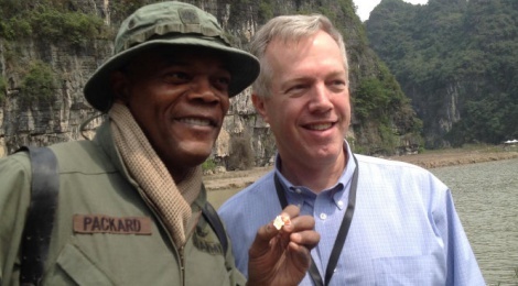 Samuel L Jackson he lo phim truong 'King Kong' o Ninh Binh hinh anh
