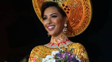 Nguoi dep Viet Nam lot top 3 Trang phuc dan toc Miss Eco hinh anh