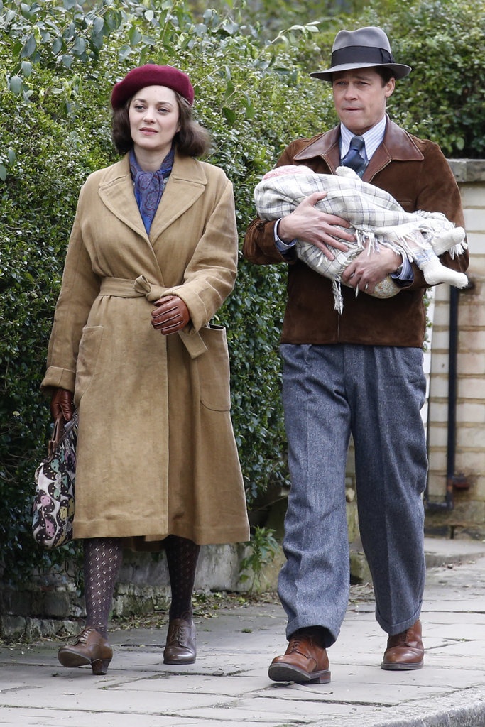 Brad Pitt,  kieu,  truong quay,  phim moi,  Marion Cotillard anh 1