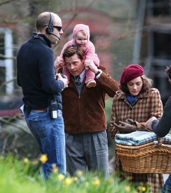 Brad Pitt,  kieu,  truong quay,  phim moi,  Marion Cotillard anh 4