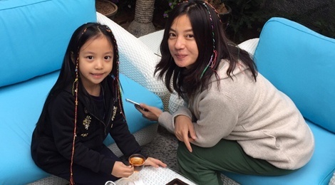 Trieu Vy viet tam thu mung con gai 6 tuoi hinh anh