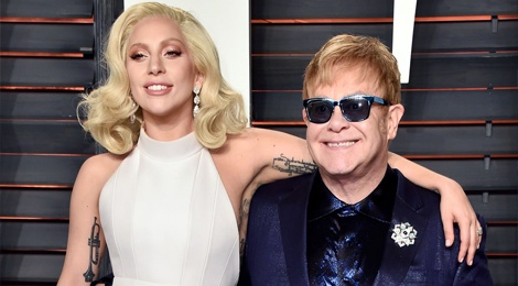 Lady Gaga thiet ke thoi trang cung Elton John hinh anh