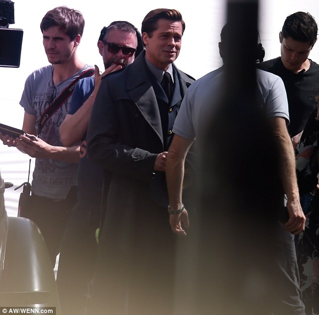 Brad Pitt tren truong quay anh 5