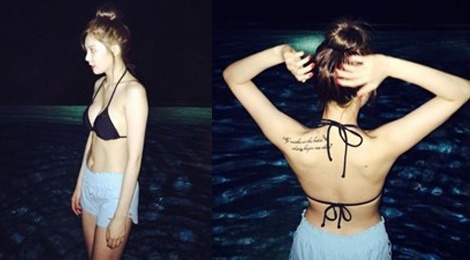 Loat my nhan Han khoe dang bikini ngay he hinh anh