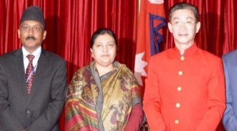 Luc Tieu Linh Dong dien kien Tong thong Nepal hinh anh