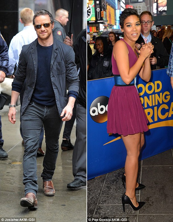 Tài tử ‘X-Men’ thân mật với bạn diễn nữ ảnh 2 Tai tu ‘X-Men’ than mat voi ban dien nu anh 2