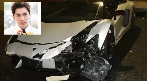 Sieu xe Lamborghini cua Ly Dich Phong tan nat sau tai nan hinh anh