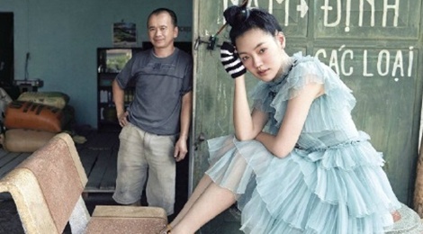 Ngam tron bo anh o Ha Noi cua MC Tieu S tren Vogue hinh anh