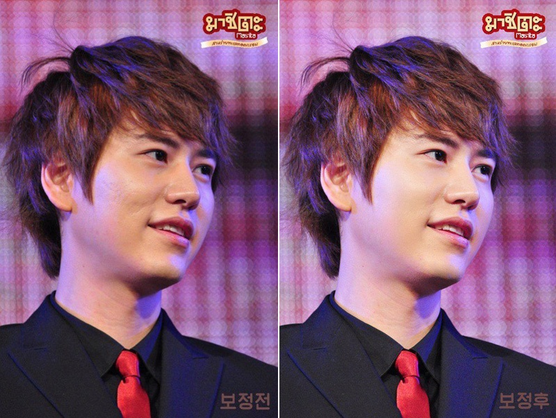 Nhan sắc sao Kpop trước và sau khi dùng photoshop ảnh 6 Nhan sac sao Kpop truoc va sau khi dung photoshop anh 6