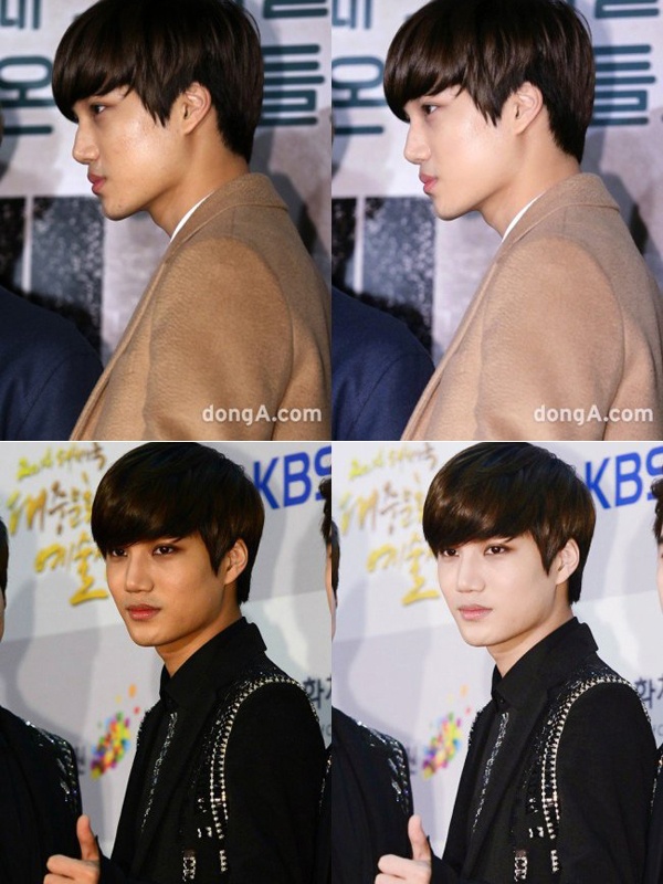 Nhan sắc sao Kpop trước và sau khi dùng photoshop ảnh 5 Nhan sac sao Kpop truoc va sau khi dung photoshop anh 5