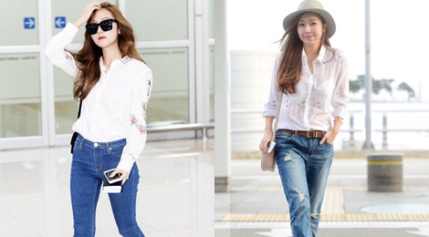 Jessica Jung nghien combo so mi – jeans hinh anh