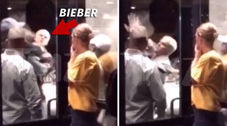 Justin Bieber danh nhau ben ngoai khach san hinh anh