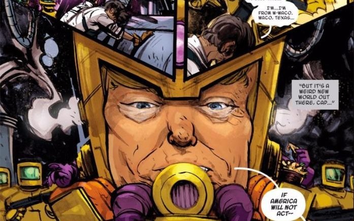 Donald Trump tro thanh sieu ac nhan o truyen tranh Marvel hinh anh