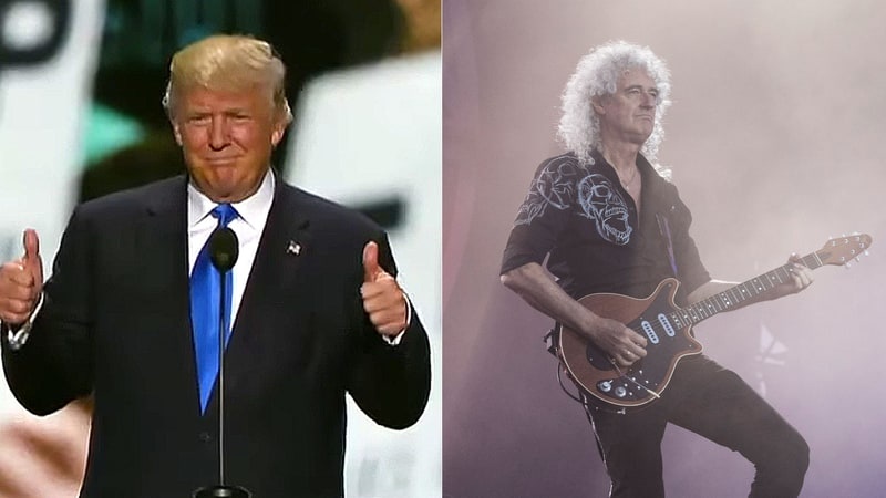 Donald Trump lien tuc bi phan doi vi dung nhac trai phep hinh anh