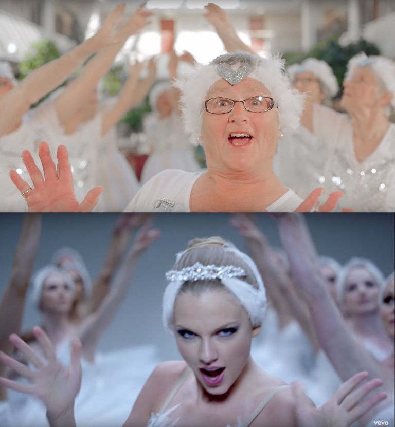 Nhóm ‘bô lão’ 80 tuổi làm nhái ‘Shake It Off’ của Taylor Swift ảnh 2 Nhom ‘bo lao’ 80 tuoi lam nhai ‘Shake It Off’ cua Taylor Swift anh 2