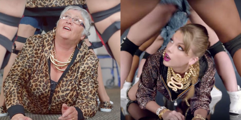 Nhom ‘bo lao’ 80 tuoi lam nhai MV ‘Shake It Off’ hinh anh