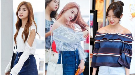 Kieu nu Han xau – dep khi phoi chan vay jeans ngan hinh anh