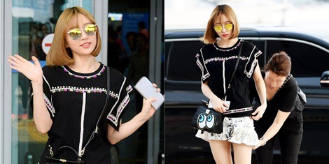 Kieu nu Kpop sanh dieu o san bay hinh anh