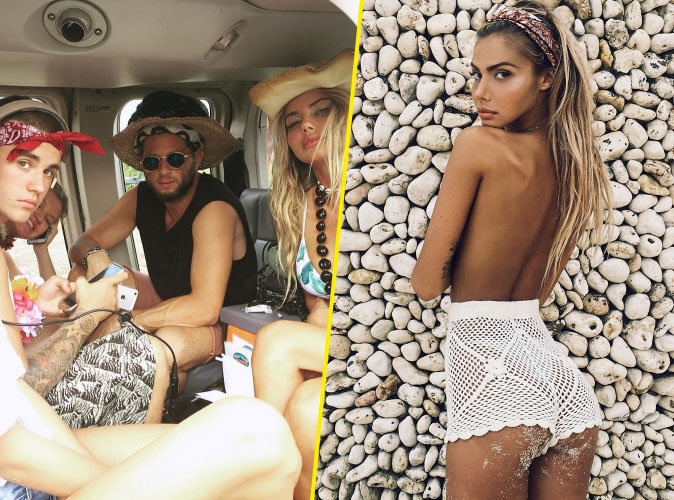 Gap go chan dai ban nude ben Justin Bieber anh 1