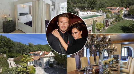 Ngam biet thu co vo chong Becks rao ban hinh anh