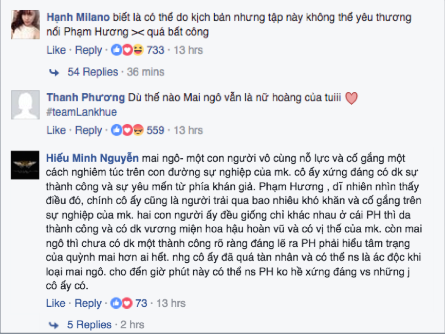 Cư dân mạng phẫn nộ vì Phạm Hương loại bỏ Mai Ngô ảnh 2 Cu dan mang phan no vi Pham Huong loai bo Mai Ngo anh 2