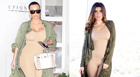 Mac goi cam nhu chi em Kim Kardashian voi gia binh dan hinh anh