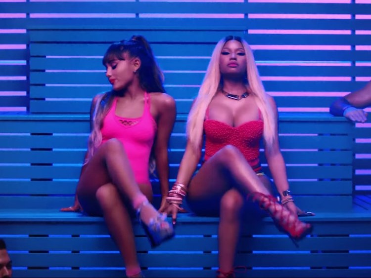 Ariana Grande, Nicki Minaj tung MV chung gợi cảm ảnh 1 Ariana Grande, Nicki Minaj tung MV chung goi cam anh 1