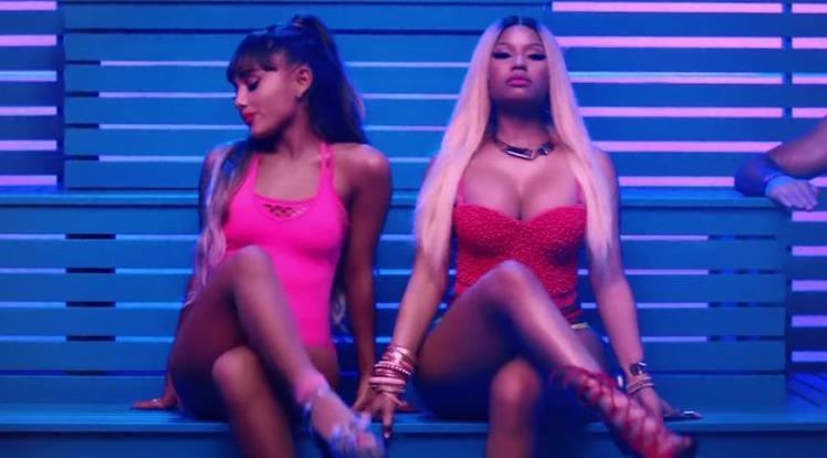 Ariana Grande, Nicki Minaj tung MV chung nong bong hinh anh