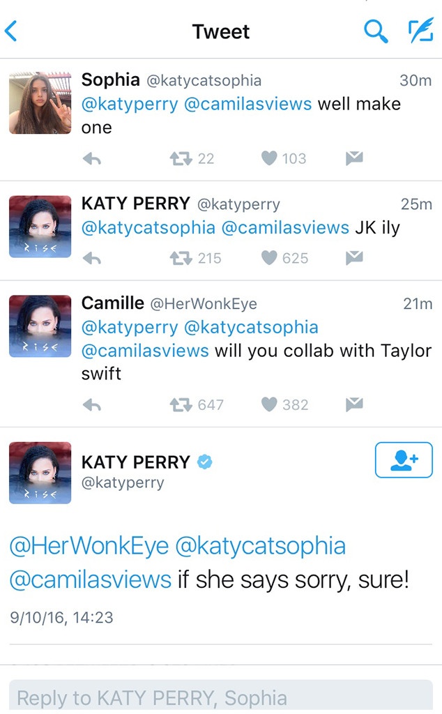 Katy Perry sẽ bắt tay hợp tác nếu Taylor Swift ảnh 1 Katy Perry se bat tay hop tac neu Taylor Swift anh 1