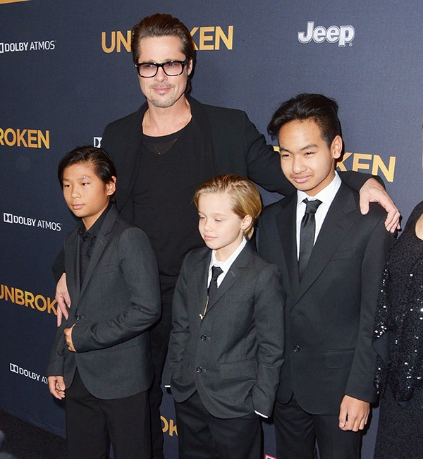 Brad Pitt bi cam gap con,  cau xin co hoi thu 2 anh 1