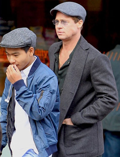 Brad Pitt gap Maddox anh 1