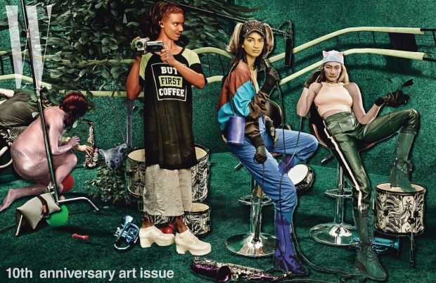 Kendall Jenner va Gigi Hadid hoa di nhan anh 1