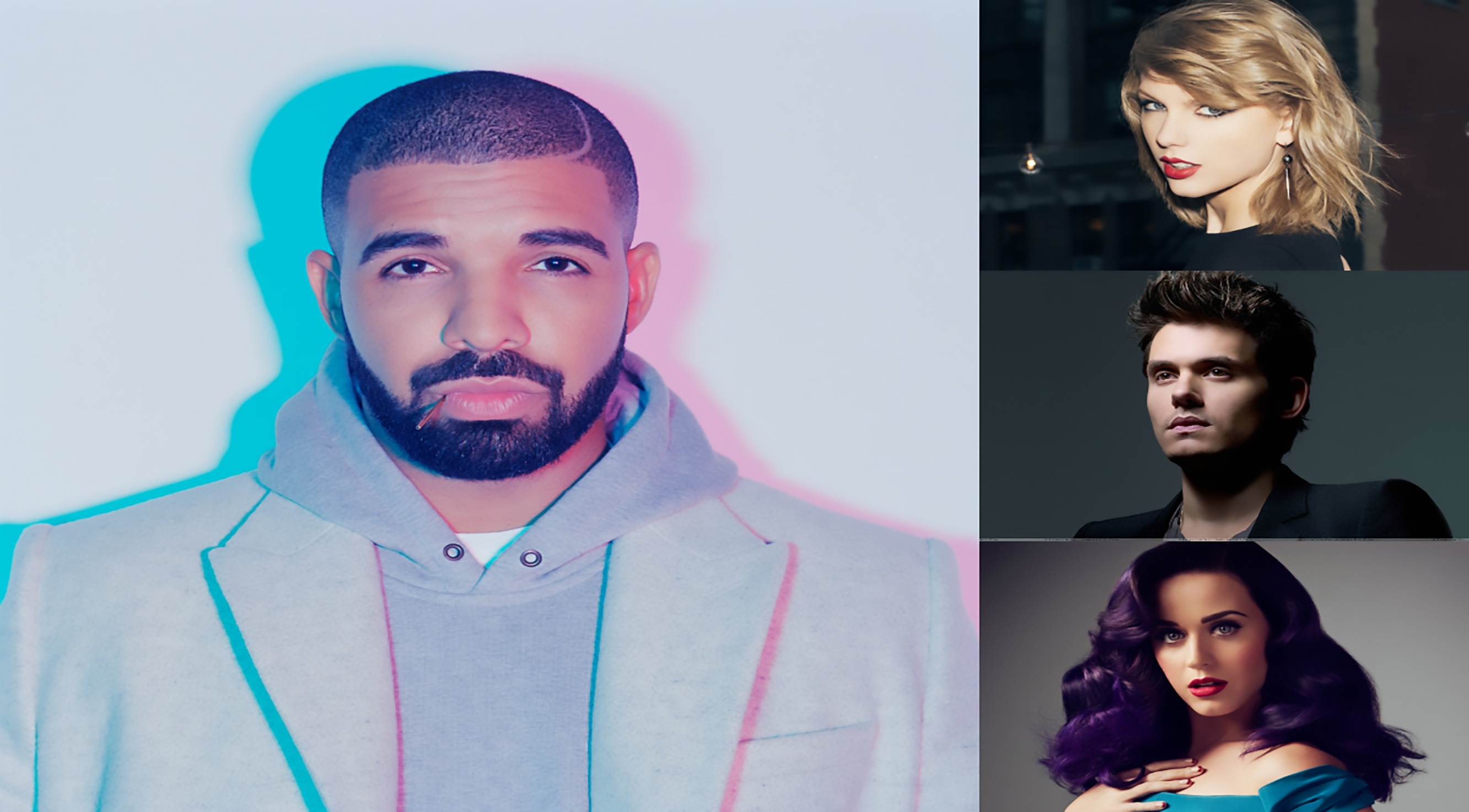 Taylor Swift dung Katy Perry, John Mayer o sinh nhat Drake hinh anh