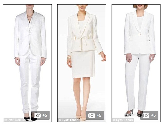 suit trắng Hillary Clinton bán chạy ảnh 1 suit trang Hillary Clinton ban chay anh 1