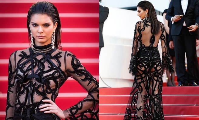 Kendall Jenner dien dam xuyen thau dep nhat tham do 2016 hinh anh