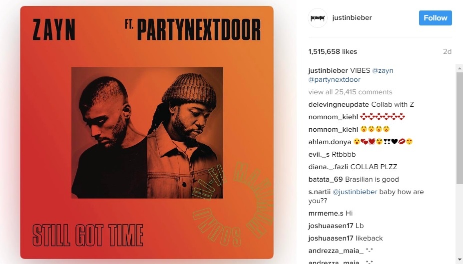 Justin Bieber muốn bắt tay hợp tác Zayn Malik? ảnh 2 Justin Bieber muon bat tay hop tac Zayn Malik? anh 2